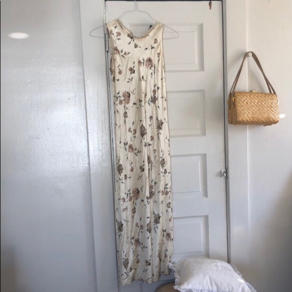 Vintage satin slip dress